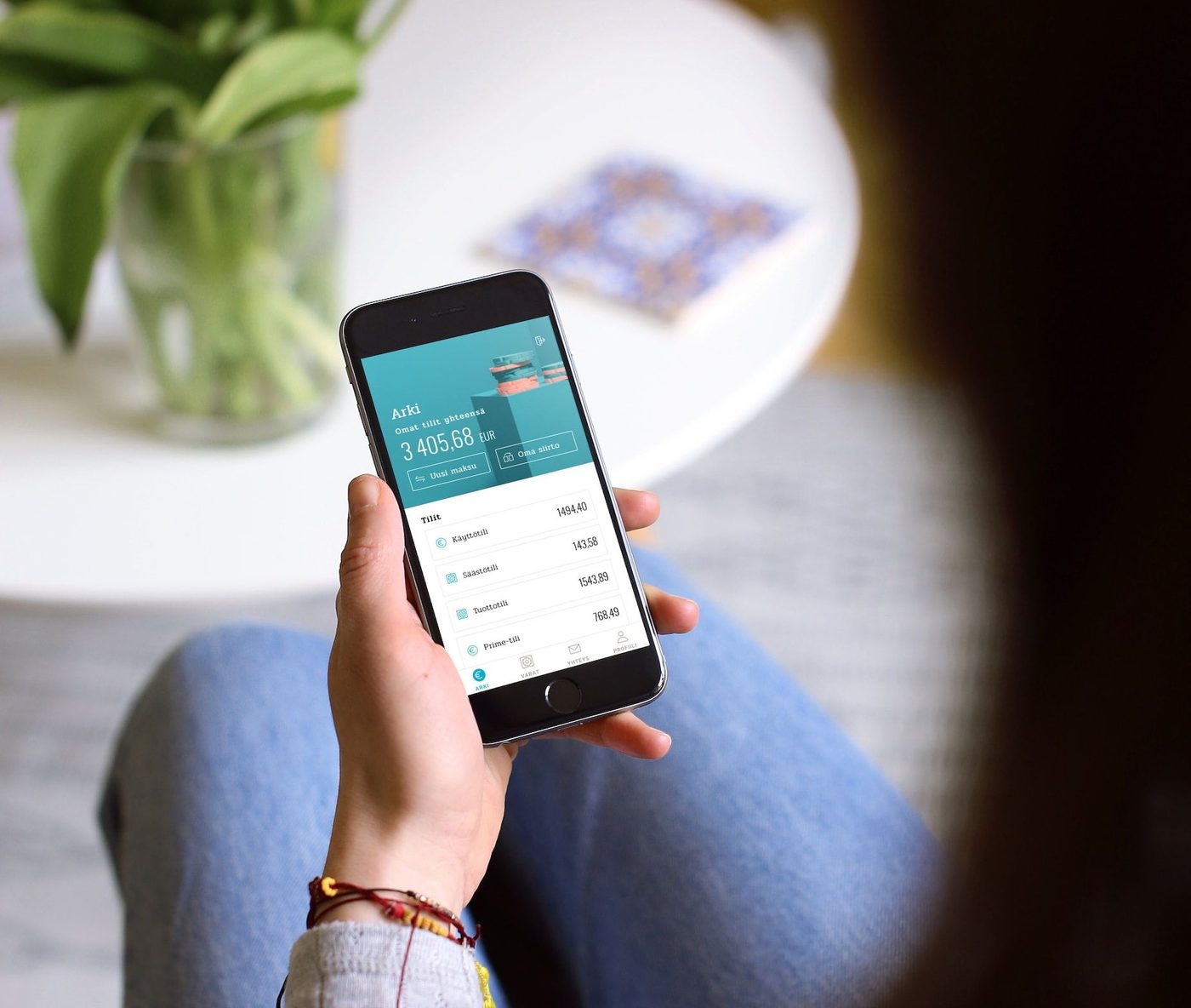 Payment flow details in the Säästöpankki app